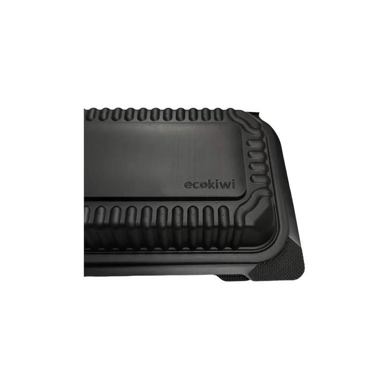 Contenedor Liso 9x6 Pulgadas Desechable Biodegradable 150pzs
