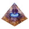 Constellation Pyramid Stone for Positive Energy Reduce Stress Chakra Resin
