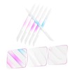 OHPHCALL 6pcs Glass Nail File Tool Manicure Kit Nail Buffing