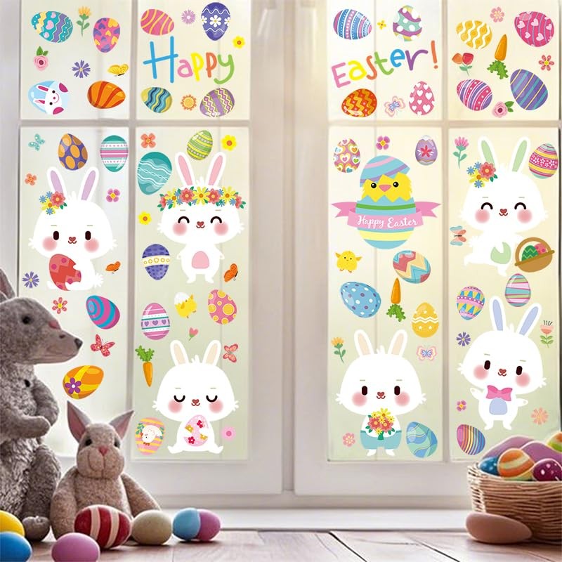 Easter Window Clings for Glass Windows Spring Window Clings Easter