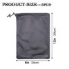 AMYXIYUAN 5Pcs Nylon Sack Durable Net Bag Black Mesh Bag