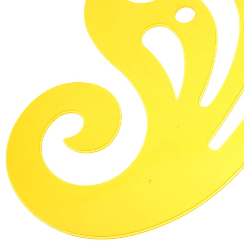 Operitacx Durable Plastic Sewing Ruler French Curve Ruler for Clothing