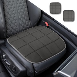 Tecledsn 2PCS Car Seat Cover, Car Front Seat Cushion, Breathable Anti-Slip Driver Seat Pad, Interior Accessories Cloth Automotive Seat Protector Mats Universal Fit Most Vehicles (Gray)