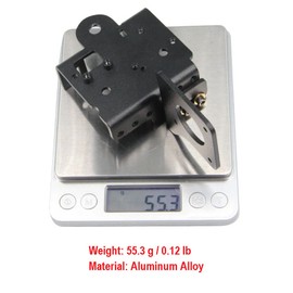 Zeberoxyz Upgrade Direct Drive Support Aluminium Plate with Pulleys with Double Gear Extruder Kit Easy Print Filament for Ender 3 V2/Pro CR10 (Double Gear Extruder Kit)