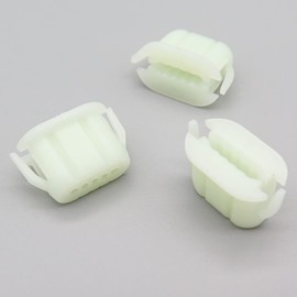 VVO Fasteners- White Plastic Interior Pillar Trim Clips for Renault Clio, Megane, Scenic, (Pack of 10)