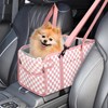 Console Dog Car Seat - Portable Dogs Armrest Booster Seat
