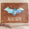 Fledermaus Deko - XL Geldgeschenk aus Holz inkl. Ständer |