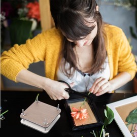 Operitacx Flower Press Set Wooden Flower Press Set for Adults Pressed Flower Set 5 9 x 5 9 Inch Plant Press for DIY Leaf Press Flower Press Crafts