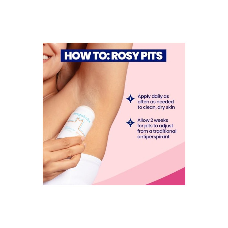 Megababe Rosy Pits Daily Deodorant by Texpertnmore