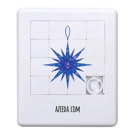 Azeeda 'Star Christmas Ornament' Sliding Puzzle (PZ00033268)