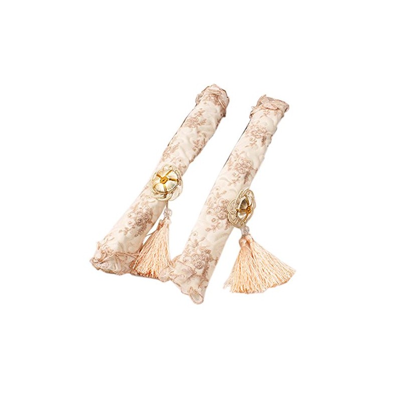 Luxury Lace Embroidery Refrigerator Fridge Door Handle Cover Handles Protector,