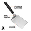 BLACKSTONE Hamburger Griddle Spatula – Stainless Steel Metal Flipper for