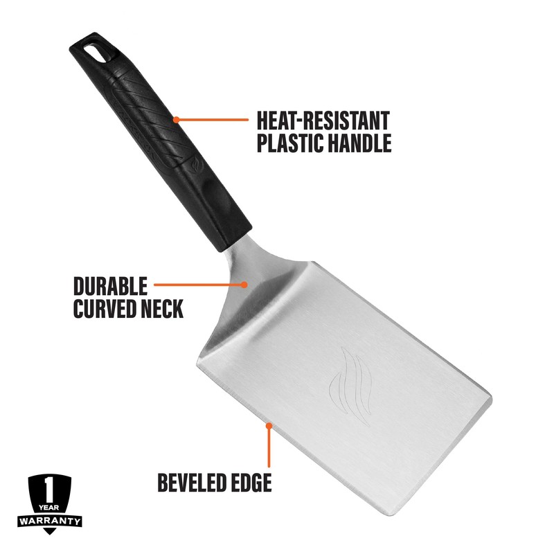 BLACKSTONE Hamburger Griddle Spatula – Stainless Steel Metal Flipper for