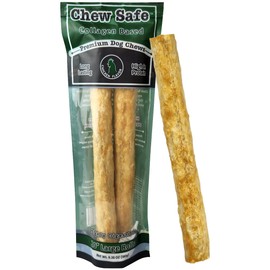 CHEWSAFE Premium Rolls Dog Chew Treats Chicken Flavor Highly Digestible for Small Dogs, Pet Chew Treats Satisfy Natural Desire to Chew, Promote Healthy Teeth - Alternative to Rawhide, 2ct 10” Rolls
