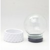 DIY 40105 DIY Snow Globe with Glass Ball and Polyresin