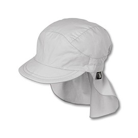 Sterntaler Unisex Children's Peaked Cap with Neck Protection, No Ties, Children's Hat, light grey