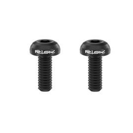 JMFahrrad Titanium Bicycle Water Bottle Cage Screws, Black, 2-Pack