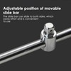 T Handle Sliding Bar, 1/4" 3/8" 1/2" Drive Sliding Wrench