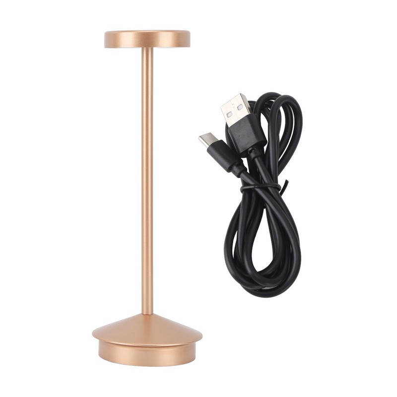 Rechargeable LED Table Lamp 2000mAh Cordless Battery Operated Metal Bedside