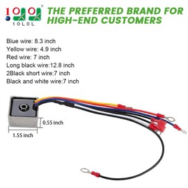 10L0L Golf Cart Voltage Regulator fit Club Car Gas 2008-up Transporter 4+6 W/Key Start, Replace OEM# 1028034-01