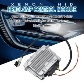 VIKKSAER HID Xenon 89089352 Headlight Control Module, Replacement for Grand Cherokee 2014‑2020 Automotive Headlight Assemblies Lamp Modification 22840414, 31297941, 68222897AA