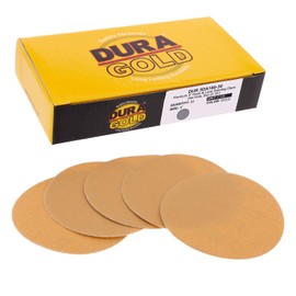 Dura-Gold - Premium - Discos de lija dorados de grano 180 de 3 pulgadas para lijadoras DA - Caja de 30 discos de acabado de papel de lija para automóviles y carpintería