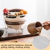One Piece Stainless Steel Barbecue Grill Mesh Multifunctional Round Grill