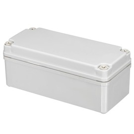 TOP-VIGOR 180x80x70mm Wateproof IP67 Electrical Junction Box, ABS Plastic Project Boxes with Screws for DIY Electronics Projects, Indoor/Outdoor Power Module Case, Instrument Case Box, White