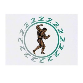 'Muscle Man' Temporary Tattoo - Water Resistant, Skin-Safe, Non-Toxic Transfer (TO00069603)