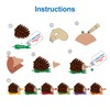 Baker Ross FX169 Hedgehog Pinecone Kits - Pack of 6,