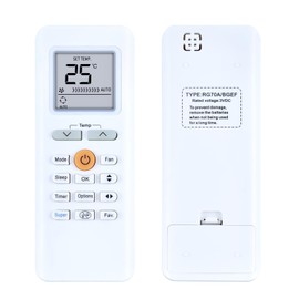 New RG70A/BGEF Remote Control Replacement for MIDEA Blanc Air Conditioner, Compatible With RG70E/BGEF RG70C/BGEF RG70E1/BGEF RG70C1/BGEF RG70C RG70E2/BGEF RG70E2/BGEFU1 RG70E3/BGEF RG70F/BGEFU1