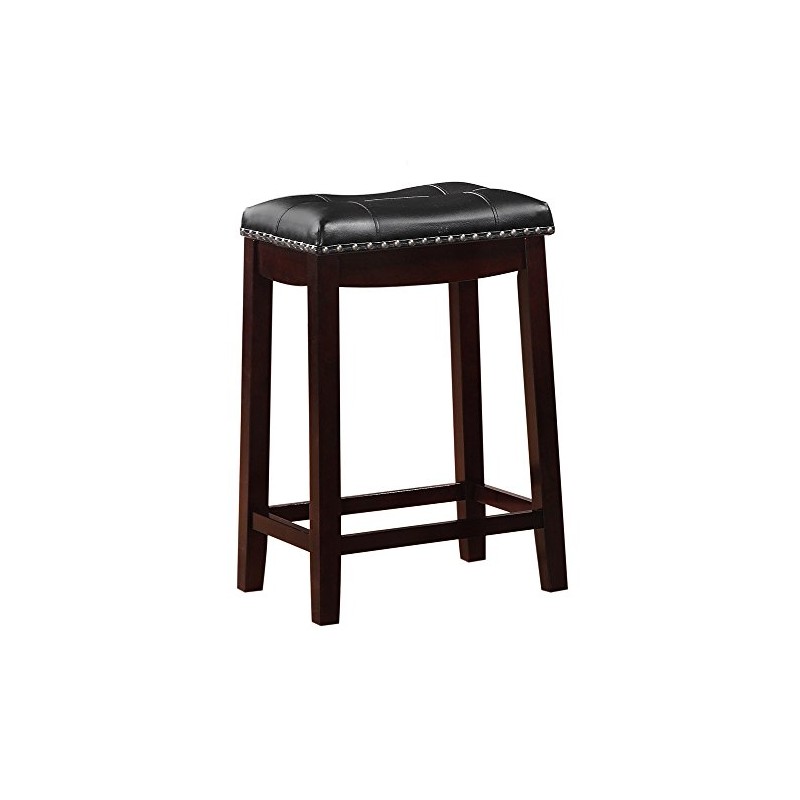 Angel Line Cambridge Padded Saddle Stool with Cushion, 24" Set