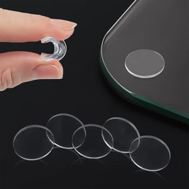 Pack of 50 Transparent Non-Slip Glass Table Tops, 27 mm, Non-Slip Pads, Glass Top, Non-Slip and Shockproof, Ideal for Non-Slip Dining Tables (No Glue, 1)