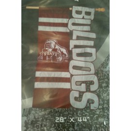 Mississippi State Bulldogs Flag - MSU - 22" X 44" - Applique Flag - New