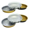MYStar Set of 12, 6" Round Shape Non-stick Aluminum Baking