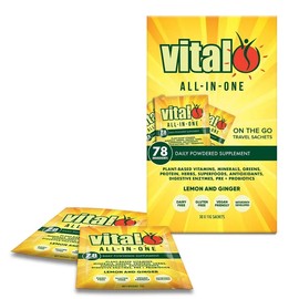 Vital All-in-One Daily Health Supplement Lemon & Ginger 30 x 11g Sachets (Expiry 07/2026)