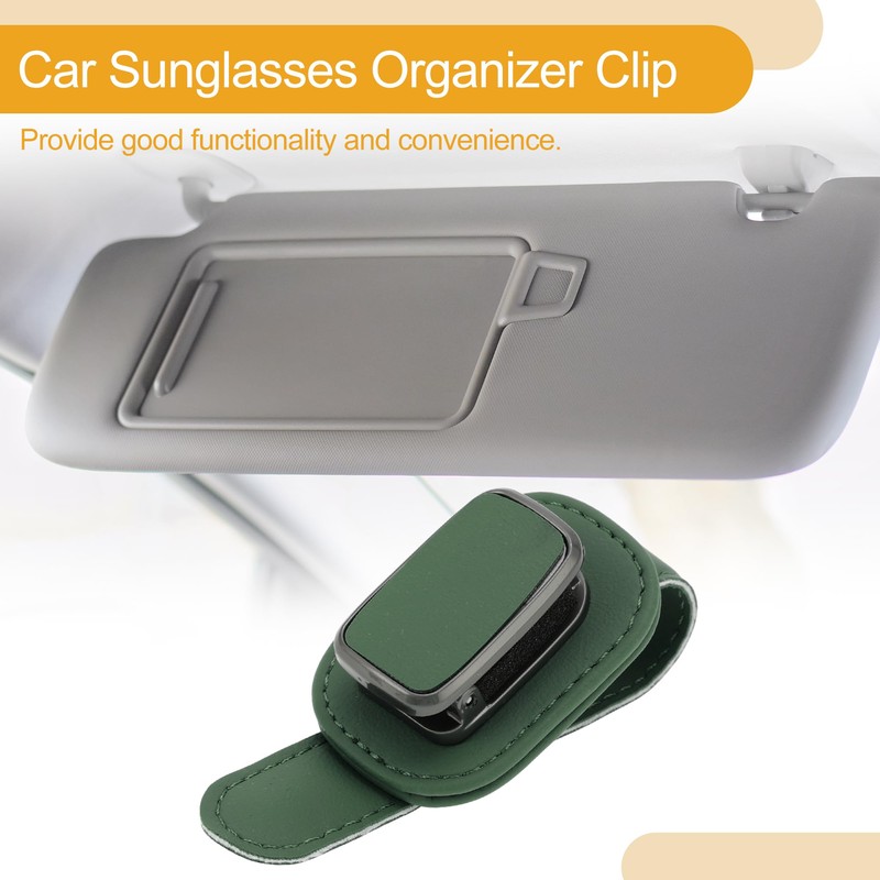 X AUTOHAUX Car Sunglasses Clip Universal Sun Visor Sunglasses Holder