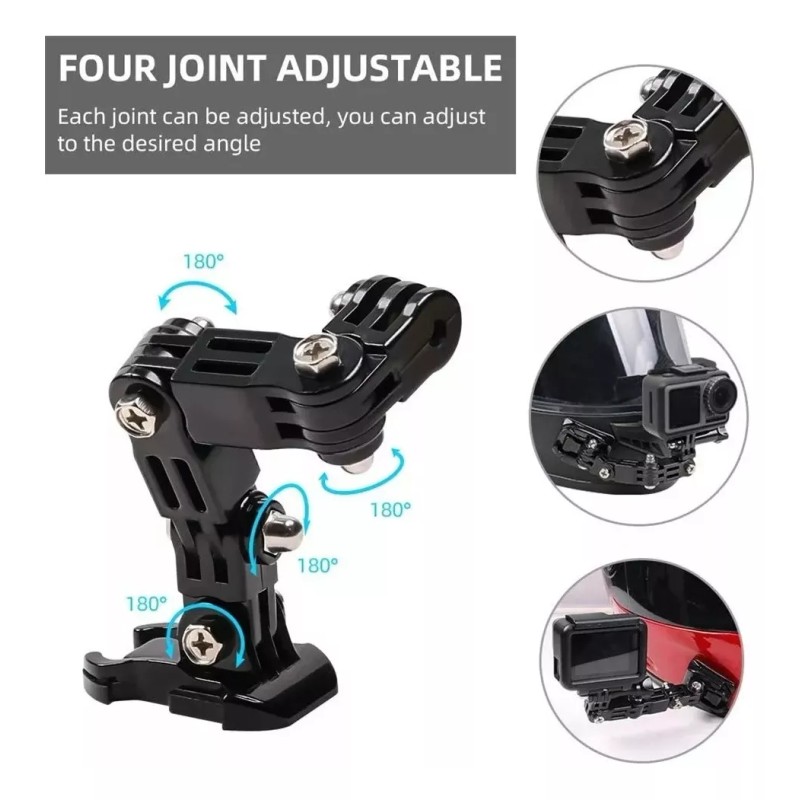 Estuchelandia Base De Montaje Para Moto Camara Gopro Hero 10,9,8,7,6,5,4