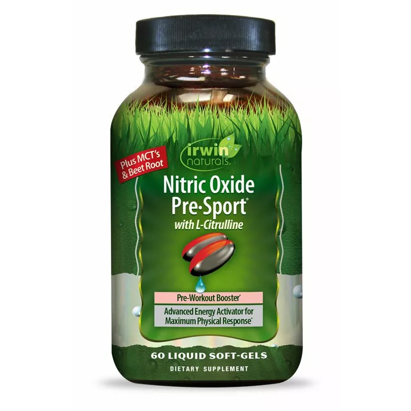 Irwin Naturals Nitric Oxide Pre Sport wih L-Citrulline, 60 Liquid