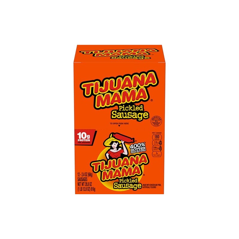 Penrose Tijuana Mama Pickled Sausages, 2.4 Ounce, 12 Pack