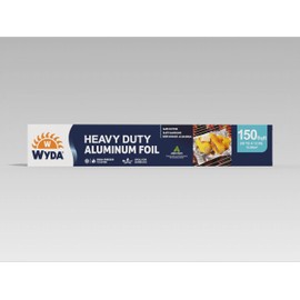 WYDA Heavy Duty Aluminum Foil – 150 Sq Ft | Extra-Strong, Food Safe, Safe Cutter Included | Ideal for Cooking, Baking, Grilling & Food Storage