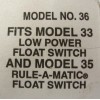 Rule-A-Matic Bilge Pump Float Switch Guard - Rule Model 36