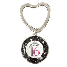 Infinity Collection Sweet 16 Keychain - Sweet Sixteen Gift for Girls