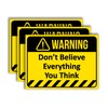 3" Pcs Don’t Believe Everything You Think Stickers | Psychology