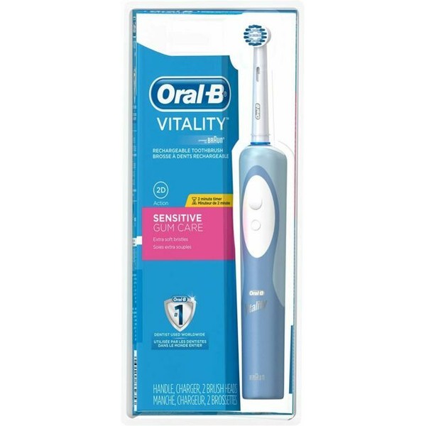 Oral-B Vitality Rechargeable Toothbrush Sensitive D12.523 S With Extra Refill