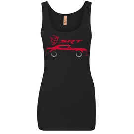 Dodge Challenger SRT Demon Women's Tank Top American Muscle Car Hemi Black Small