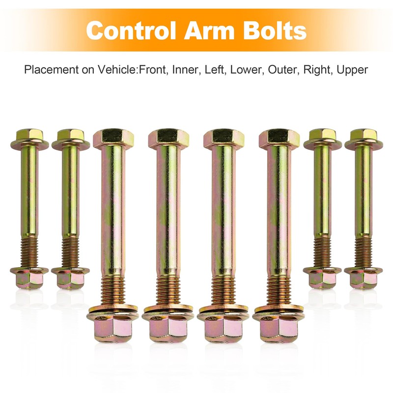 Front Control Arm Bolts Compatible with Jeep Cherokee XJ 1984-2001,