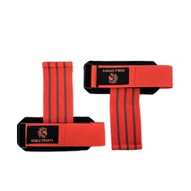 Generisch Noble Sports-Fast Grip/Lifting Straps Heavy Weights Lifting Made Easy Lifting Straps for Strength Training and Fitness (Red)