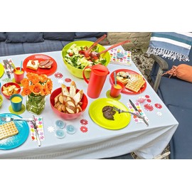 Rotho Caruba Kitchen Plate Flat, Polypropylene Lime Green, One Size