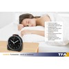 TFA Dostmann Sunrise 60.1513.01 Analogue Radio-Controlled Alarm Clock Silent Movement